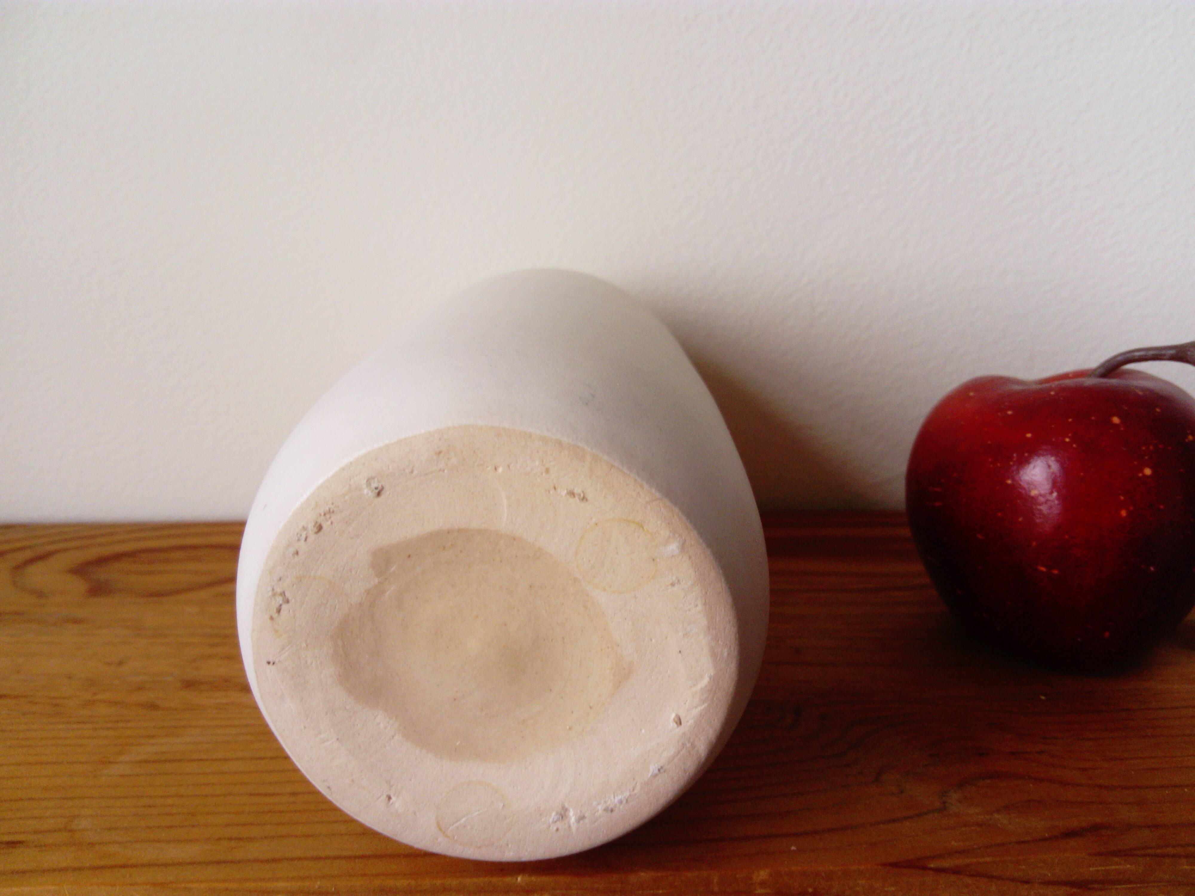 Designer white ceramic vase