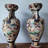 Paire de vase ancienne japonais Satsuma