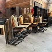 Set of 18 Baumann chairs from the 80s.