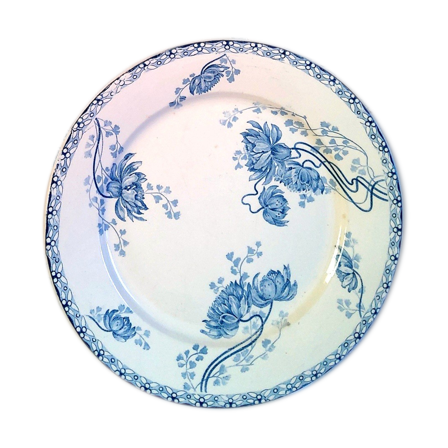 Lot of old plates in iron earth