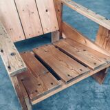 The Stijl Movement Dutch Pine Crate Chair attributed to Gerrit Rietveld, 1960s