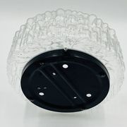 Massive modernist ceiling light in moulded glass