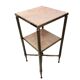 Vintage Brass With Marble Side Table 1950s