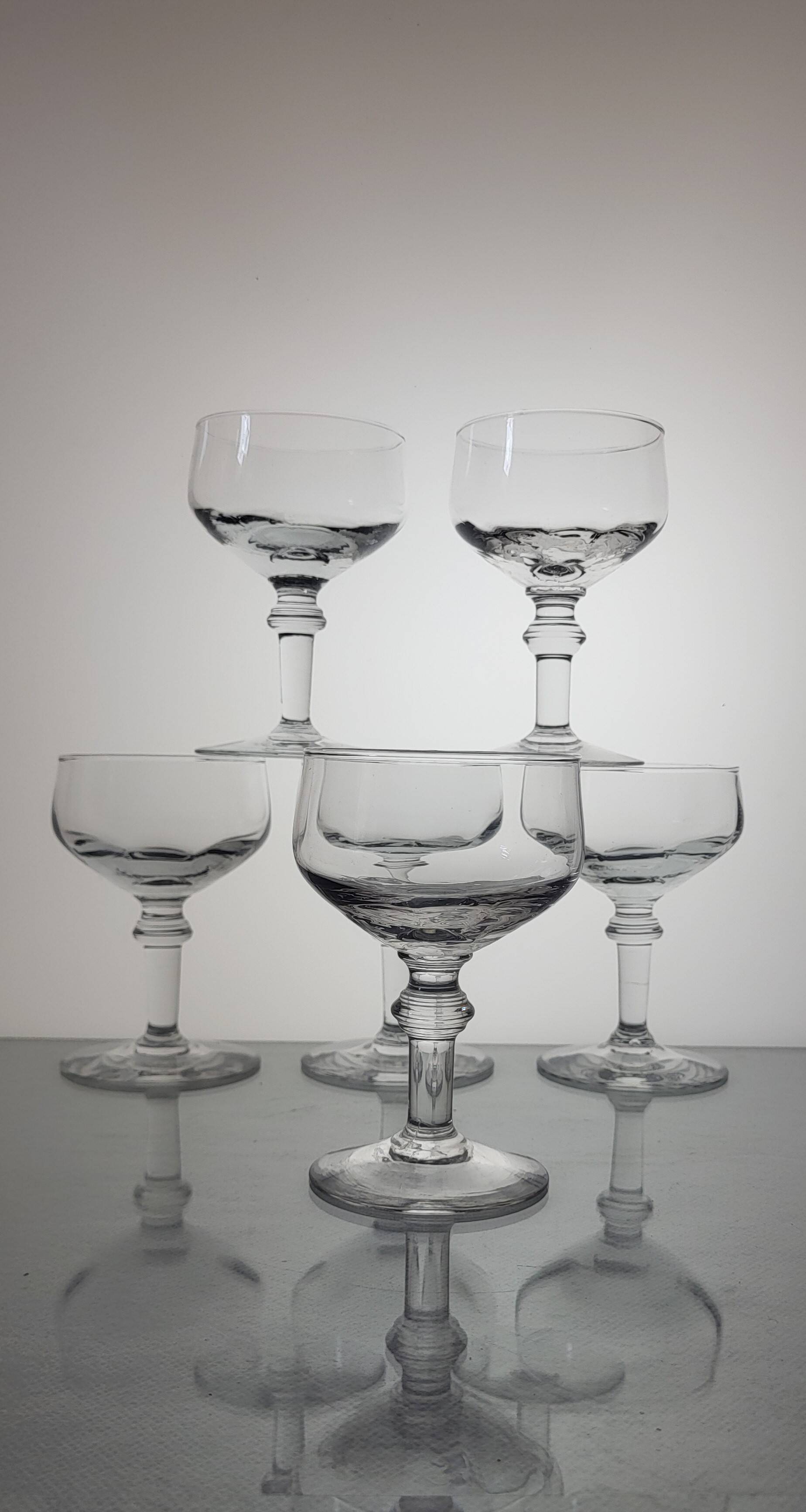 6 verres à vin XIXème