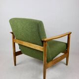 Light Green Boucle GFM-142 Armchair attributed to Edmund Homa, 1970s
