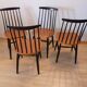 Lot de 4 chaises Fanett design Ilmari Tapiovaara