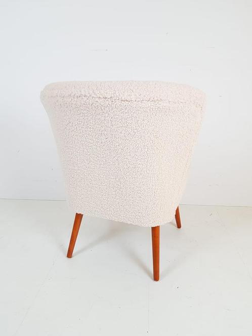 Cocktail chair club chair in teddy fabric