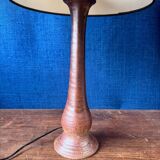 Glazed stoneware desk lamp in free form, 1950s-60s.