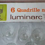 6 verres à pied Quadrille