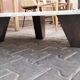 Harold travertine walnut coffee table