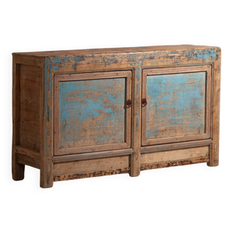 Antique sky blue dining room buffet (circa 1920)