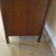 Double curtain cabinet - notary furniture - solid wood - 1970 - industrial style