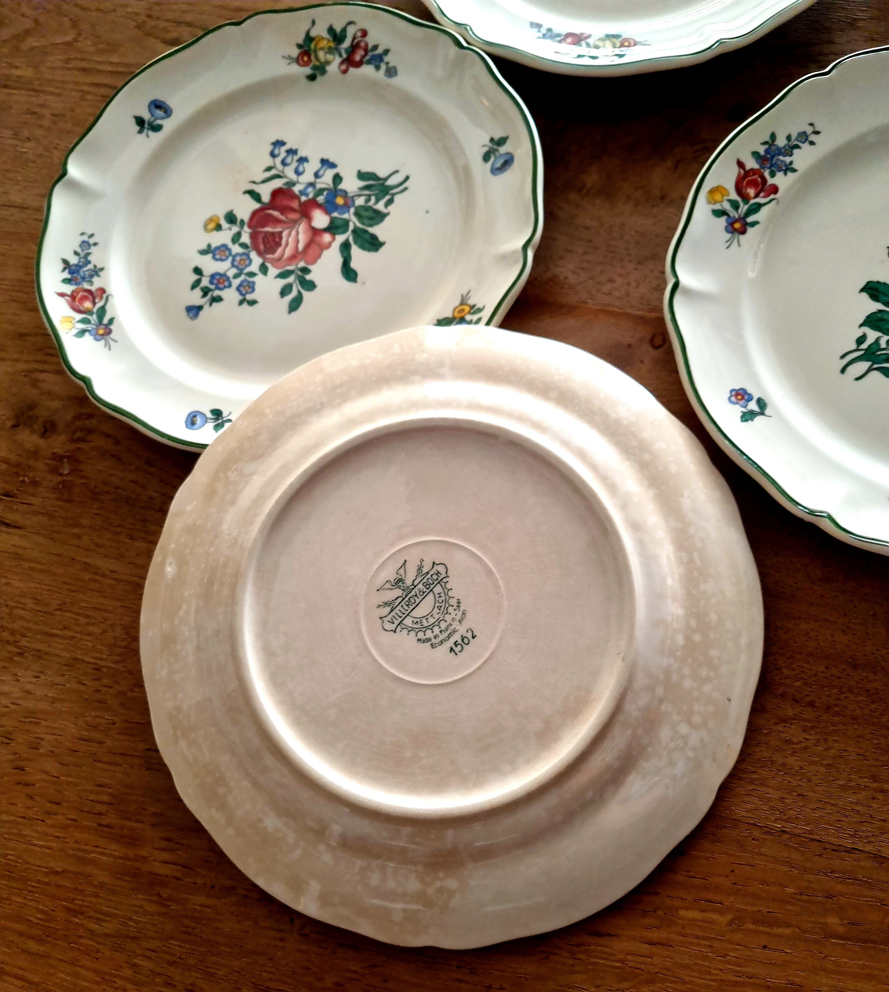 Set de 5 assiettes à dessert Villeroy et Boch 1562