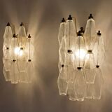 Murano glass wall sconces from Italy