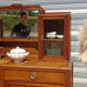 Buffet Art Déco avec guérites et miroir