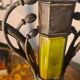 pair of antique Austrian bronze candlesticks, Art Nouveau style,
