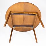 Dining table in dark oak of danish design from the 1960s.
