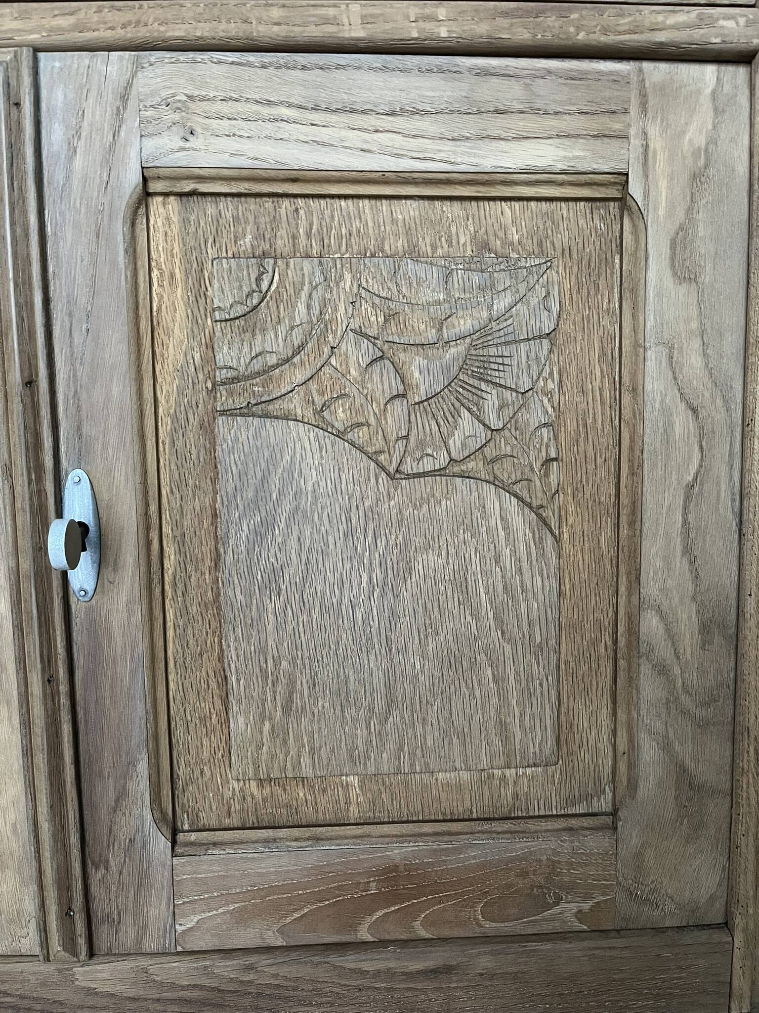 Buffet vintage Art Deco Isis with drawer and 2 doors.