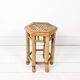 Table d'appoint vintage Tabouret de fleur Banc de fleur Mid Century Bambou Table de nuit Tabouret de