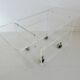 Table en plexiglas design de David Lange pour " Les invisibles du marais "