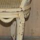 Antique French bergère window bench shabby chic