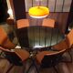 Comforto suite de 6 chaises conferences vintage 80
