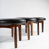 3 tabourets tripodes de Uno & Osten Kristiansson
