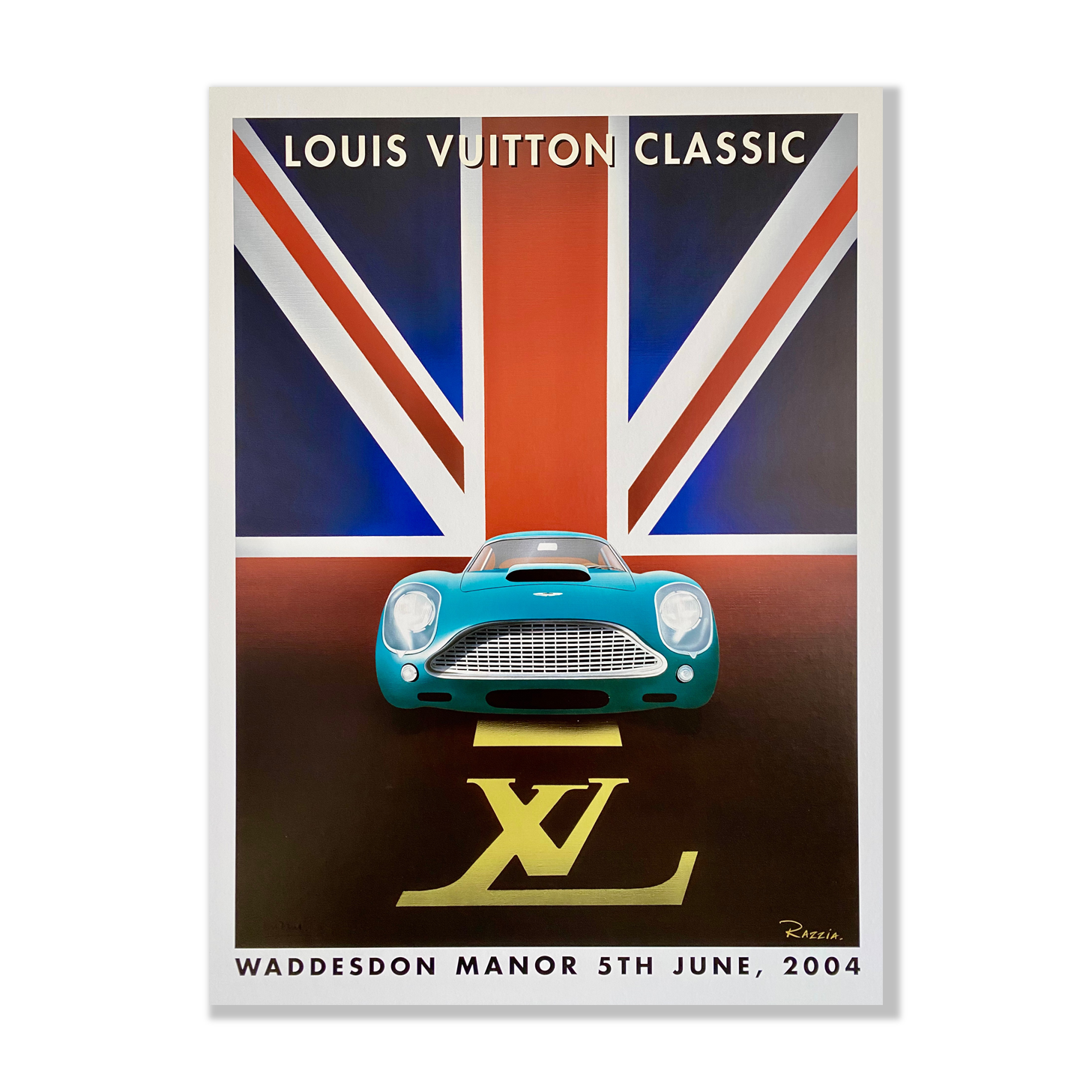 Poster Razzia - Louis Vuitton classic waddesdon manor 2004 - Signed by the artist - on linen