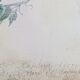 Cadre du début du XIXème siècle, bouquet de fleurs sauvages, signé, élève de Pierre-Joseph Redouté