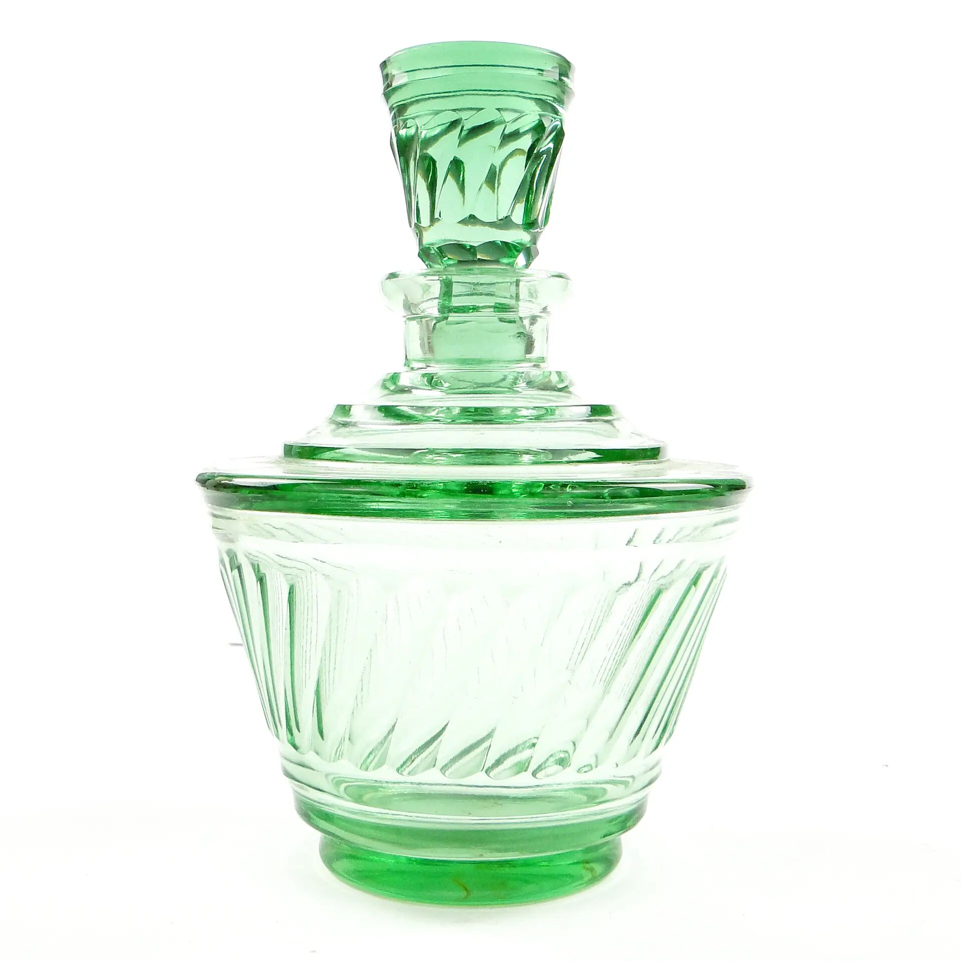 Carafe, Art Deco, crystal, Moser, Czechoslovakia, 1930s