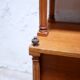 Vintage wooden bookshelf library