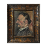 Painting "Impressionist Portrait" by Adrian Oscar Scheiterberg (1864-1910)