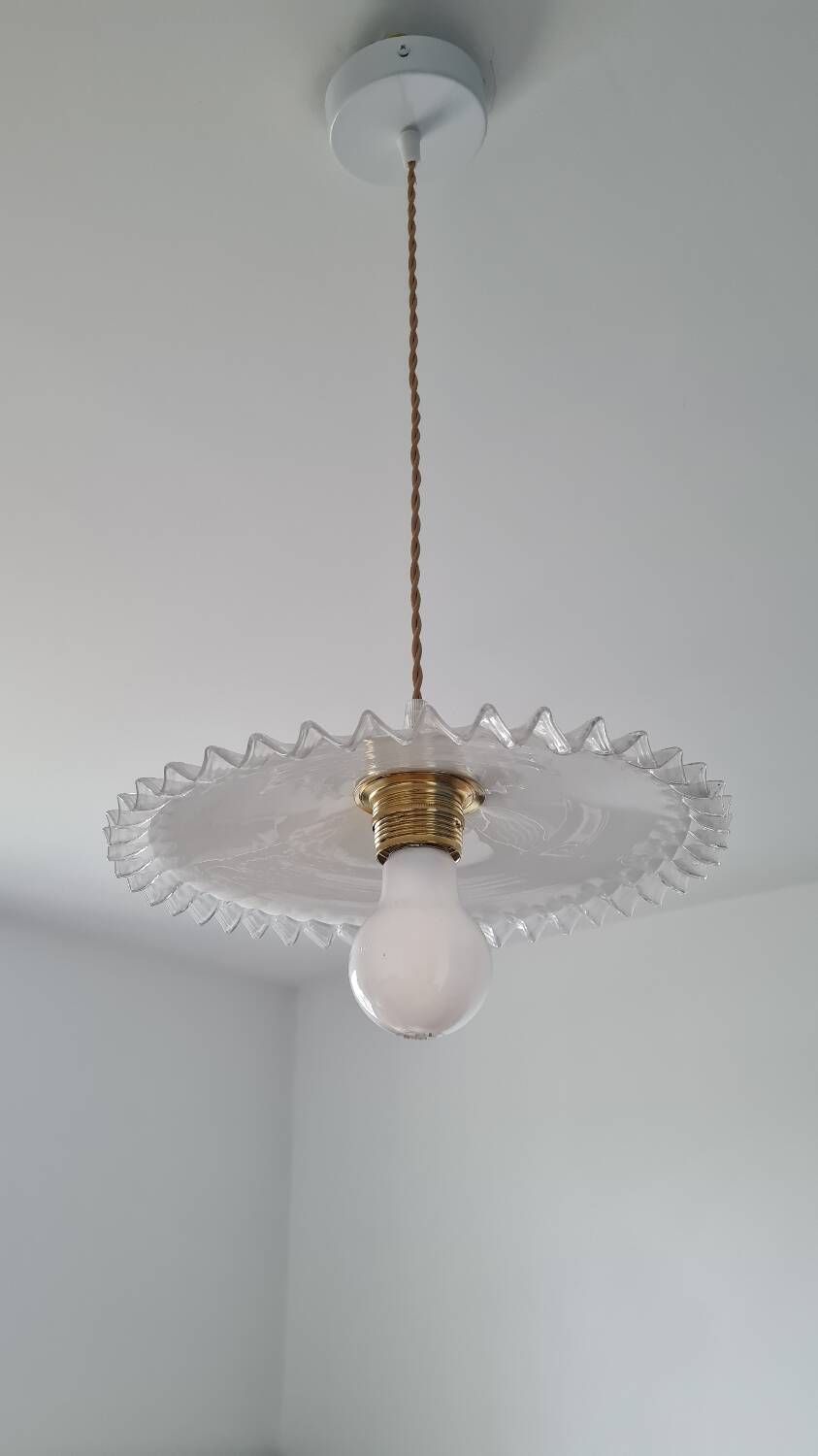 Vintage opaline chandelier