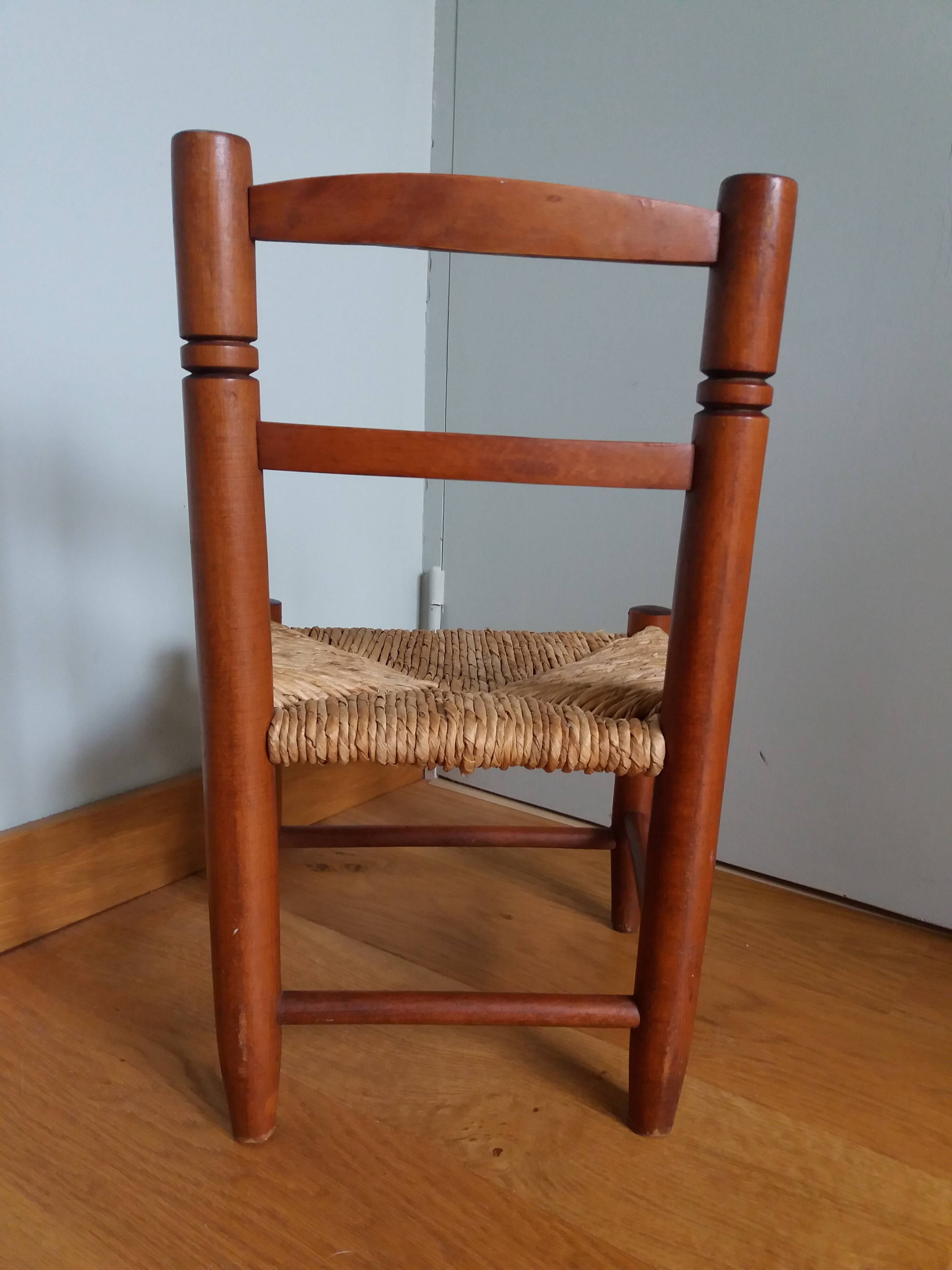 Children's straw chair