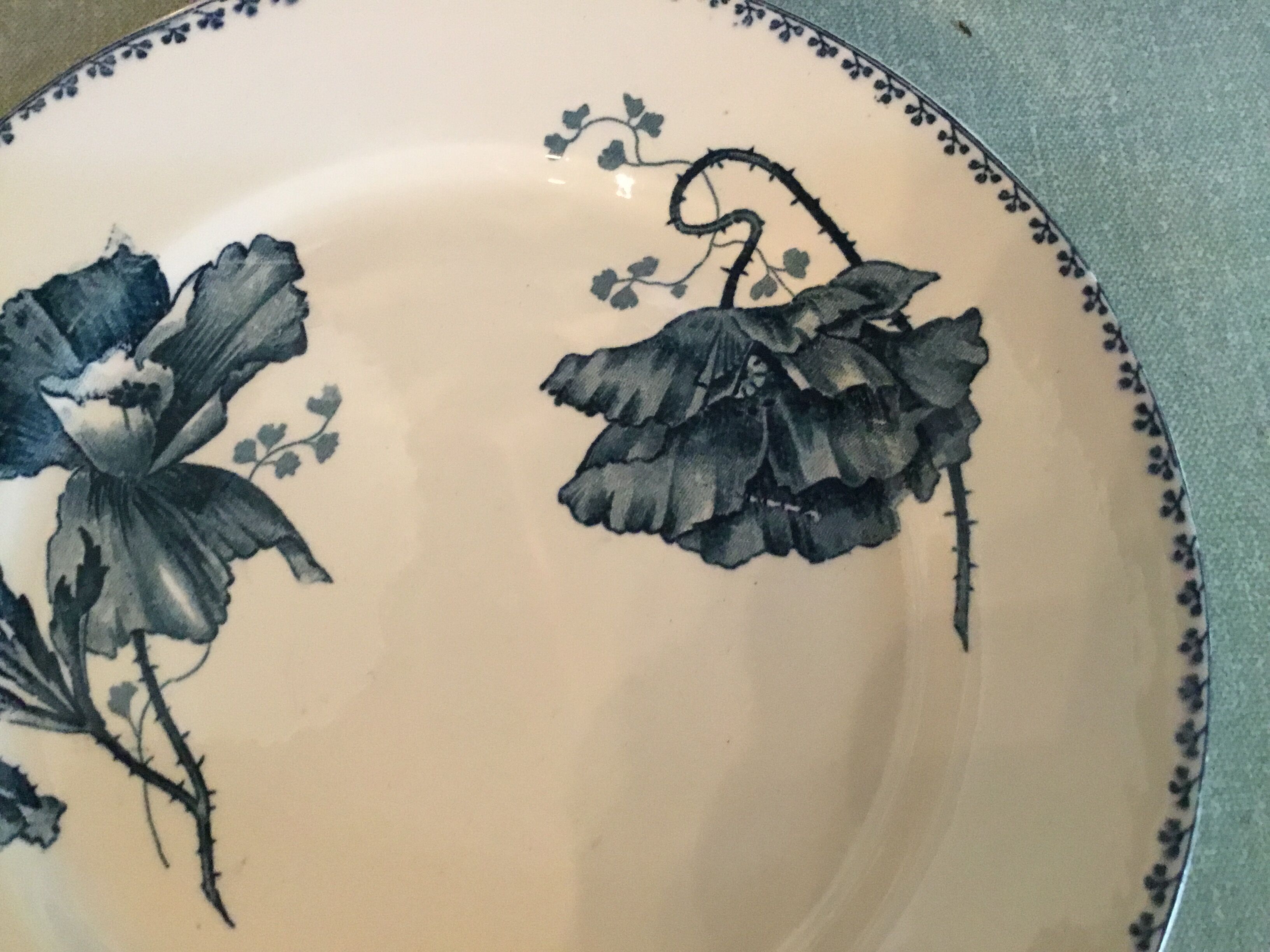 Assiette « Coquelicot » Sarreguemines