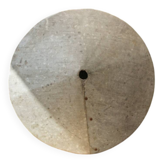 Riveted zinc lampshade, folk art