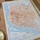 Printed in 1931, map of Vichy, Allier.