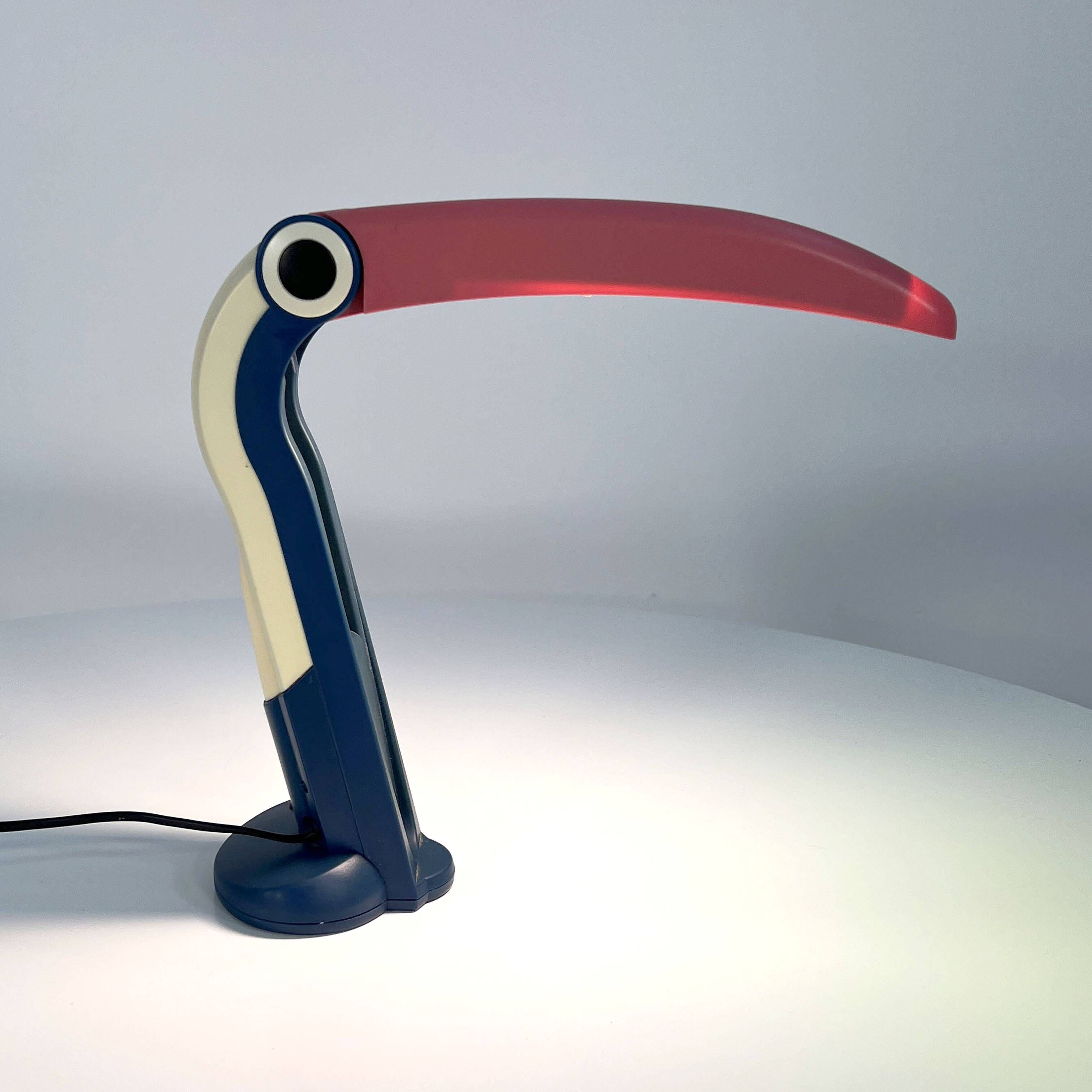 Toucan Lamp by H.T. Huang for Huanglite, 1980