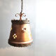 Brutalist copper pendant light, 1970s