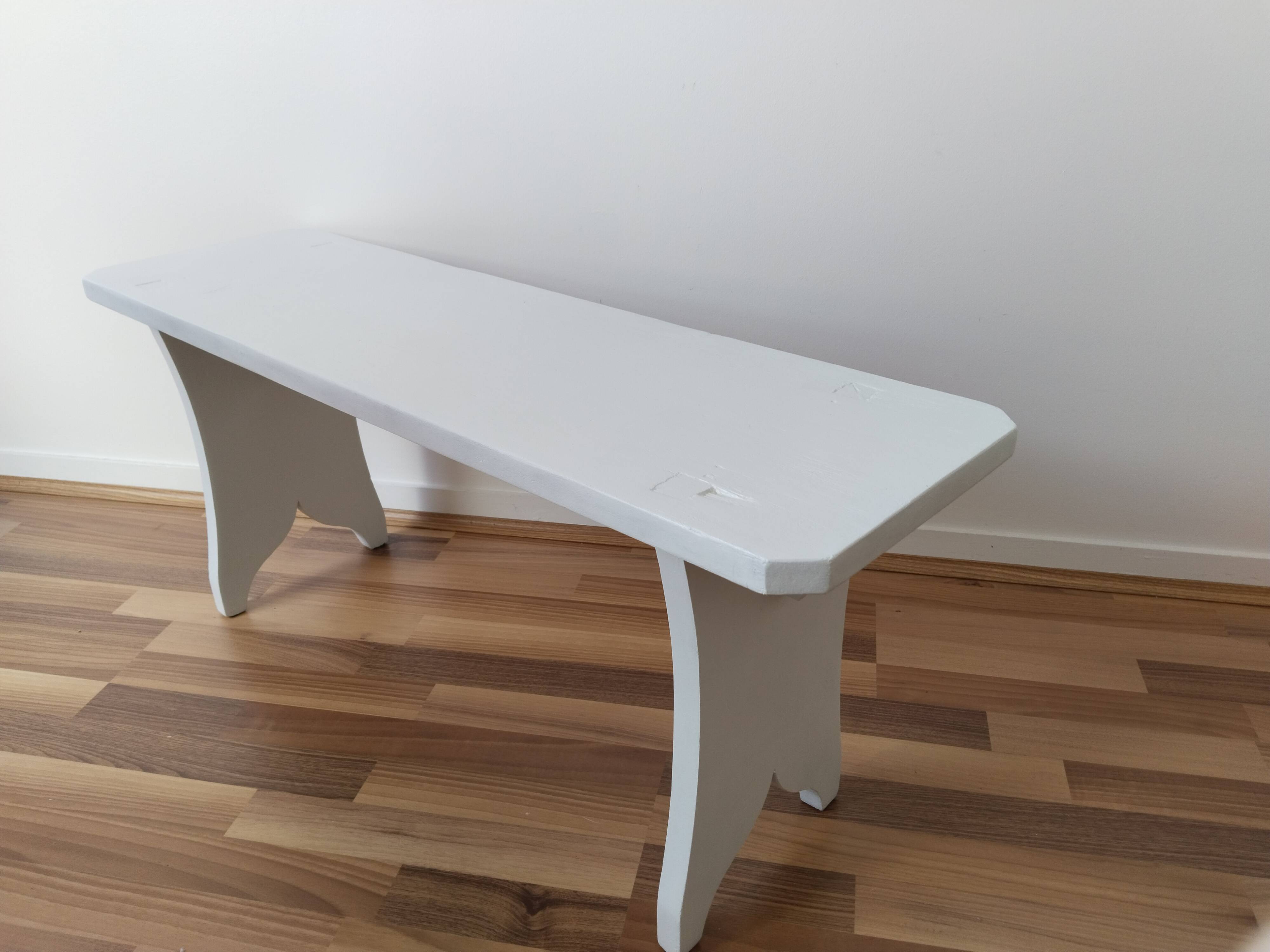 Banc en bois, vintage français