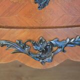 Louis XV style curved commode in rosewood