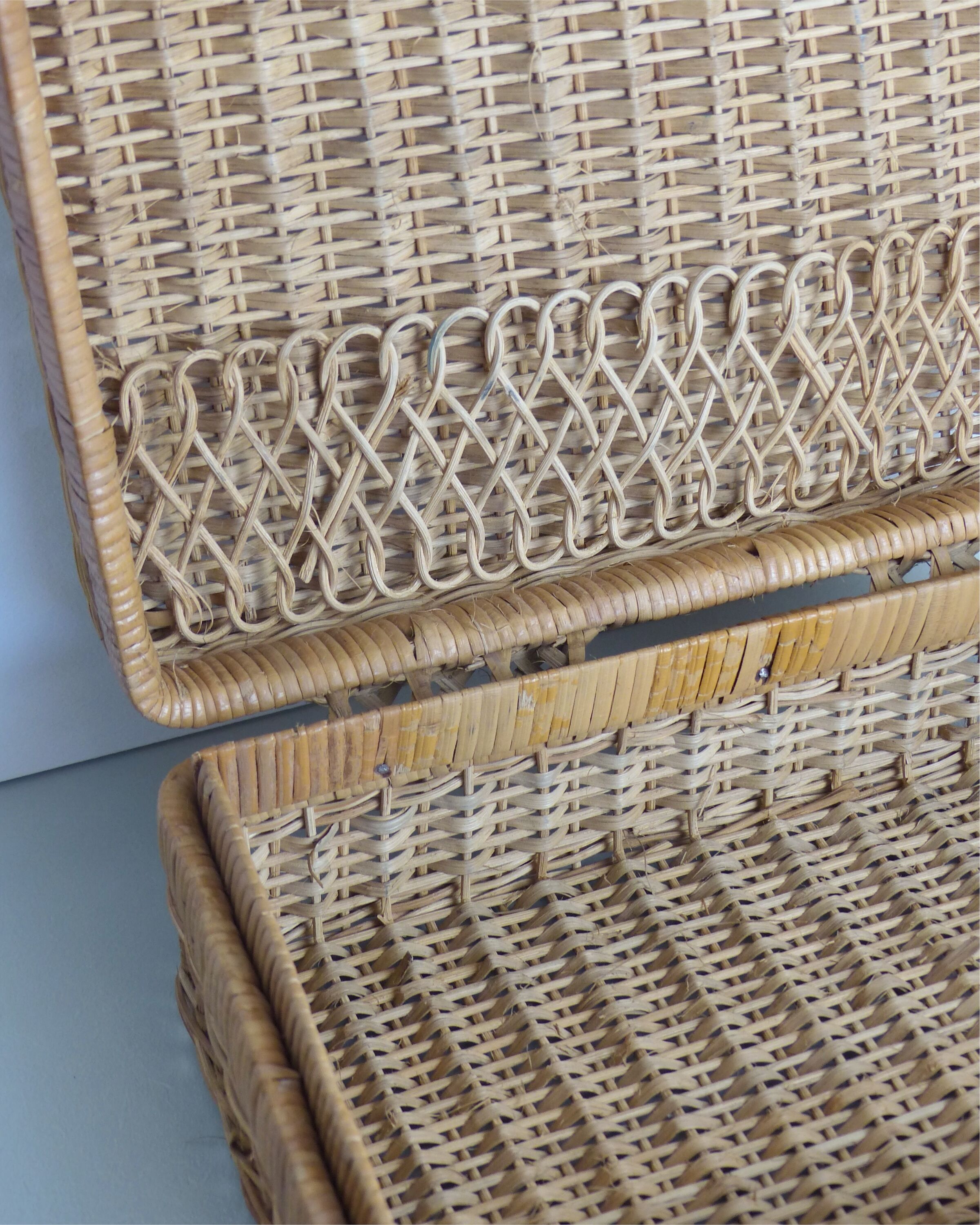 Rattan suitcase