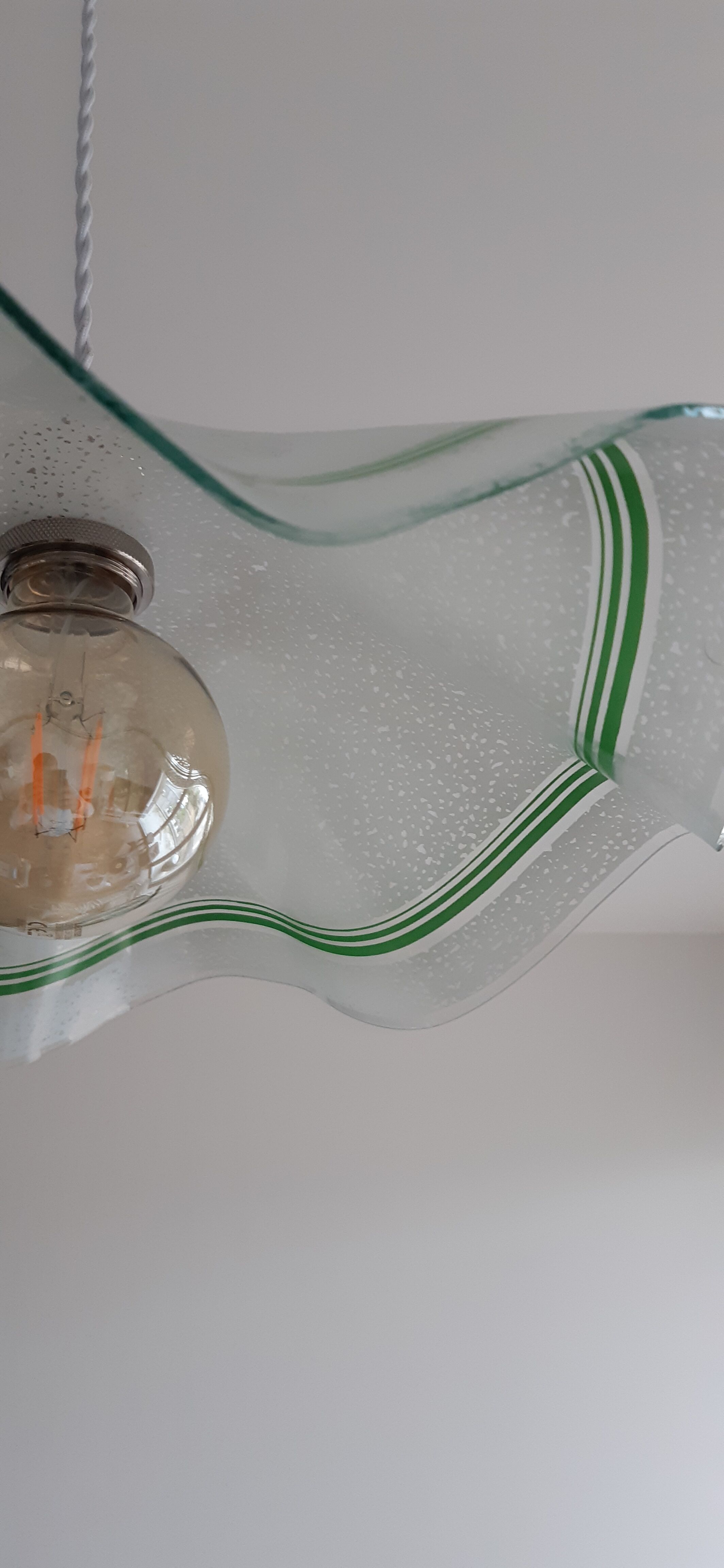 Glass umbrella hanging