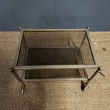 Neoclassical style brass coffee table