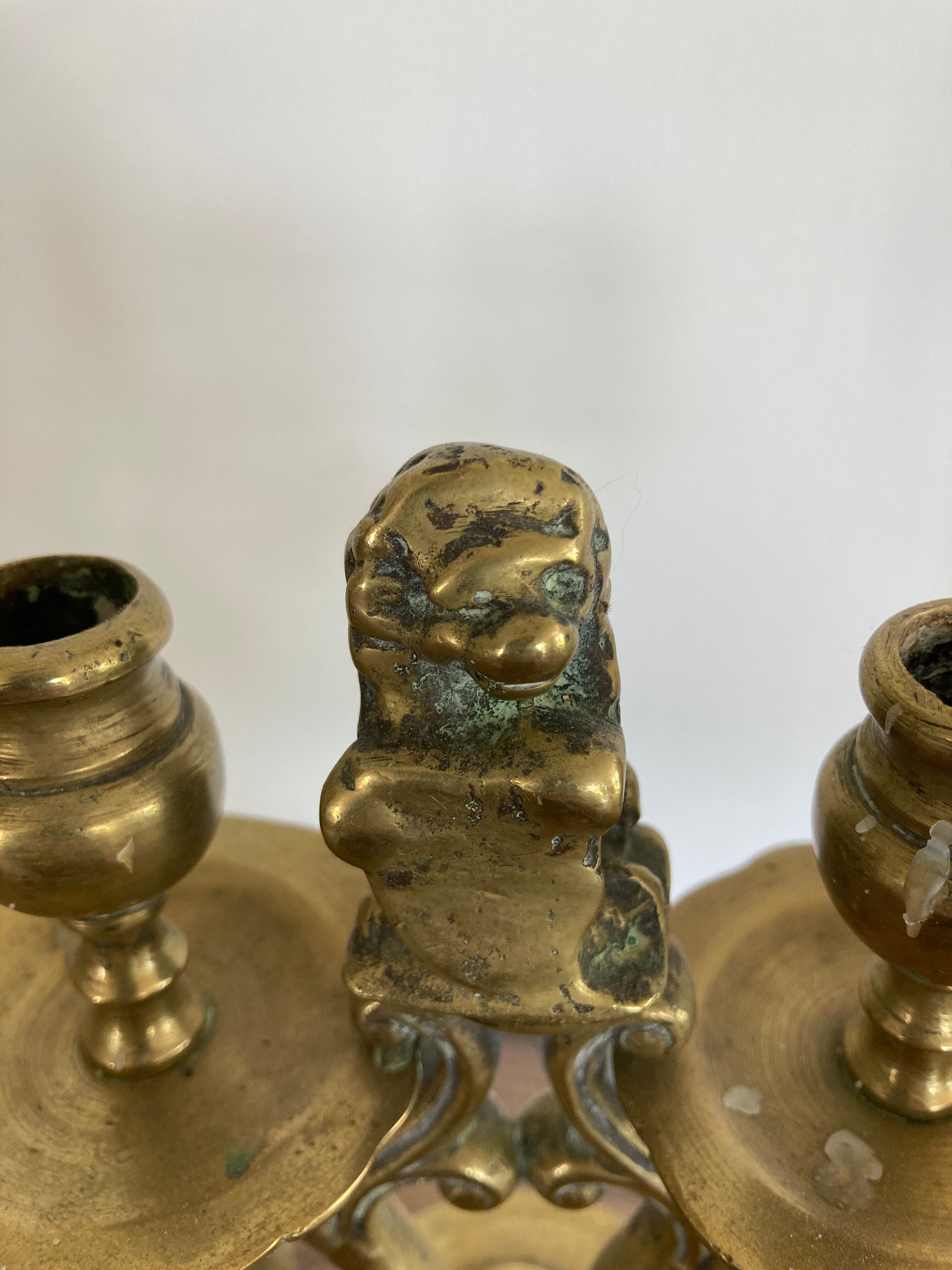 Solid bronze chandelier