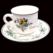 Set of 6 coffee cups and saucers Villeroy & Boch, vintage, Botanica