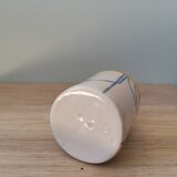 Handmade ceramic coffee cup blue yellow line