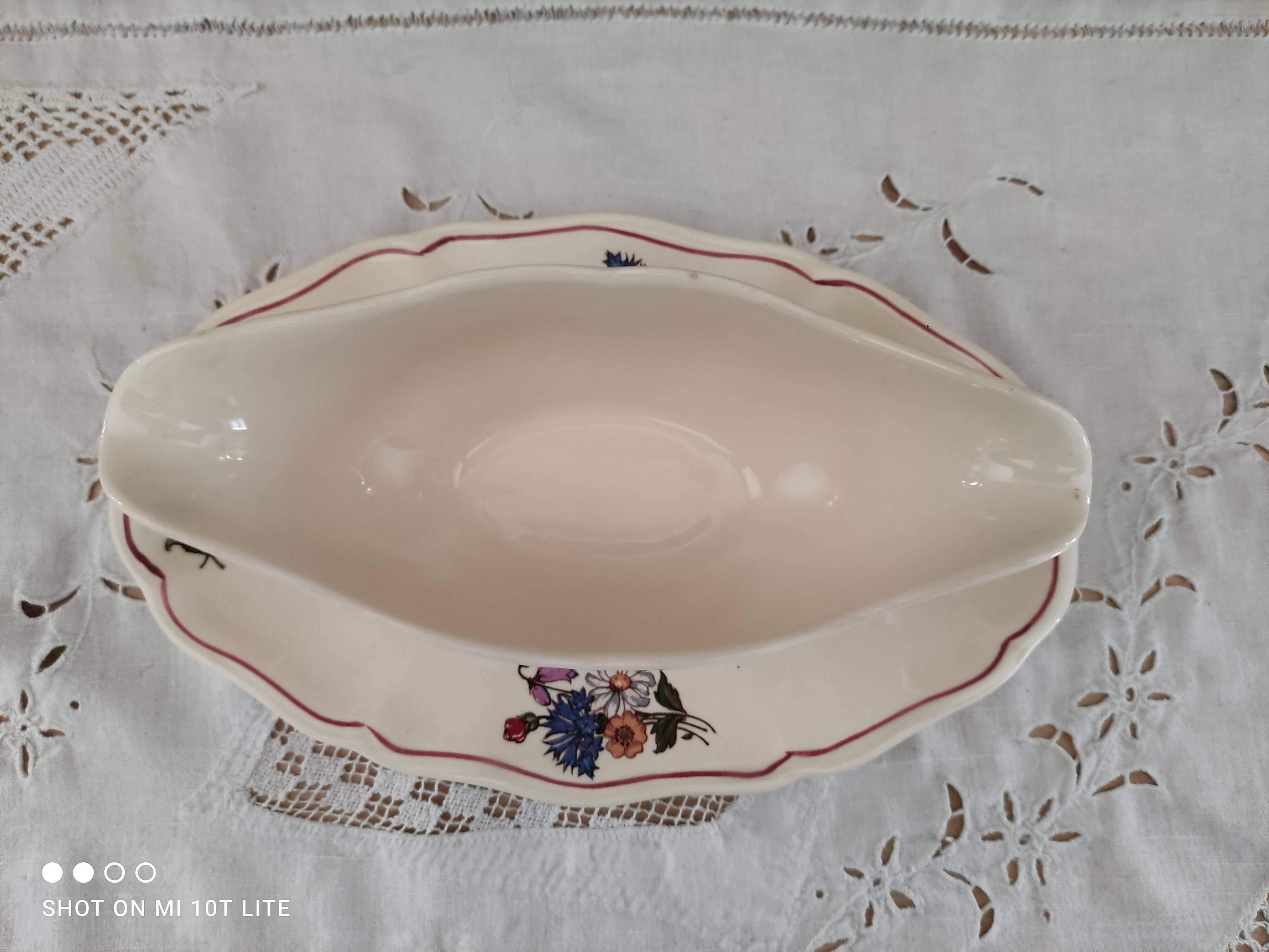 Sauce boat sur dormant Sarreguemines model Agreste