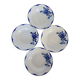 4 vintage Digoin Sarreguemines earthenware soup plates, Corsica model
