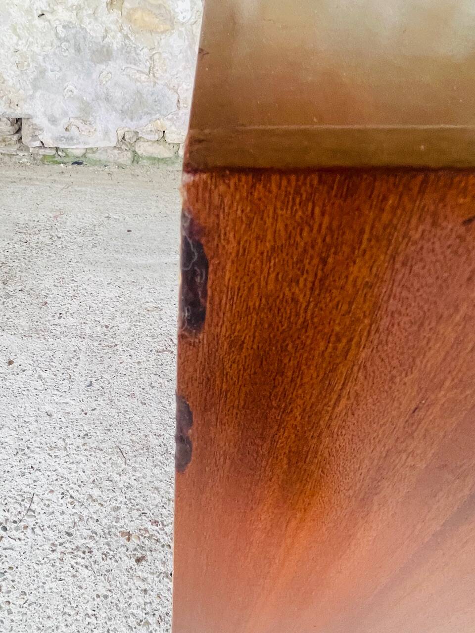 Large vintage chest of drawers with 4 drawers, Scandinavian style, circa 60's